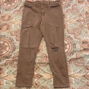 American Eagle Light Brown Hi Rise Jegging